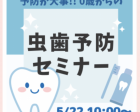 🌟残り３組🌟【5/22㊎】👶赤ちゃんからの！虫歯予防セミナー