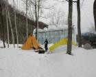 真冬の雪上キャンプ