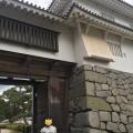 子供達に、初めて日本のお城風の建物...