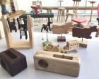神崎高校生 木工作品展示