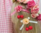 【荒川区日暮里駅＠造花屋】可愛い薔薇とさくらんぼの髪飾り製作♪