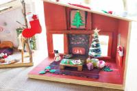 【クリスマス限定】木工クラフト　クリスマスドールハウス