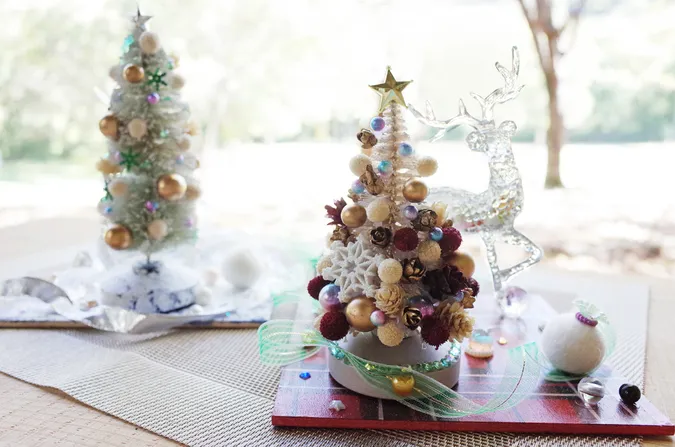 クリスマス ジオラマ クリスマスジオラマ 冬のミニチュア ガラスショー 