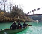 冬の四万湖　カヌー体験　アウトドア 自然体験