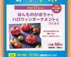 【子供向け無料イベント】本物かぼちゃでハロウィンオーナメントを作ろう