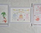 【11月17日】手形アート 額入り紙台紙「クリスマス」 神戸三宮 