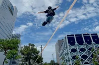 スラックラインで「ブレないカラダ」