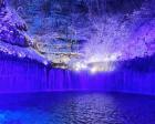 軽井沢 白糸の滝真冬のライトアップ