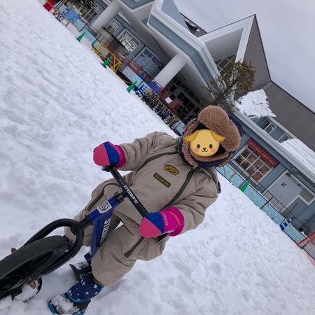 2歳の息子を連れ、初めての雪遊び⛄️