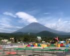 富士山の麓で空気は良いし、開放感が...