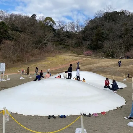 お目当てはふわふわドーム（トランポ...