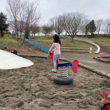 バーベキュー場が有る大きな公園です...