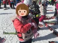友人家族とスキーに行きました。