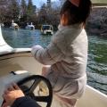 スワンボートに乗りたい娘と行きました。