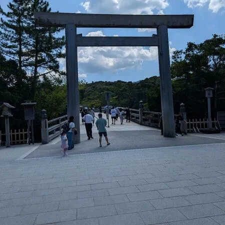 暑い中結構歩くので子どもはしんどそ』伊勢神宮 皇大神宮（内宮）の