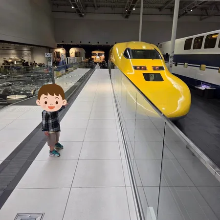 新幹線や電車の車両がたくさんあって...