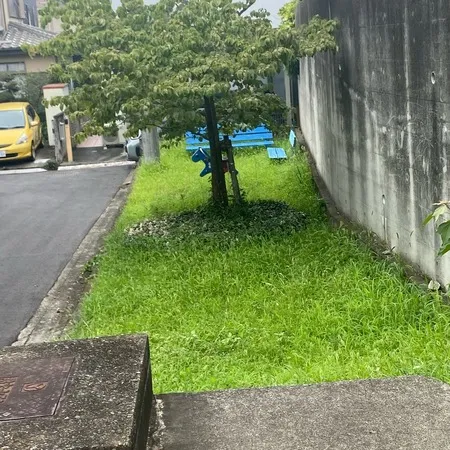 公園というよりは小さな広場。
