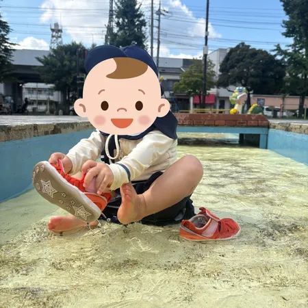 【ユーザ投稿】 オムツの子どもでも入れる水場がある...