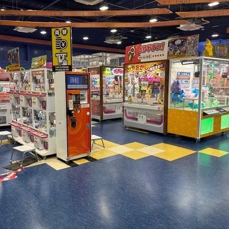 大きすぎないゲームセンターです。係...
