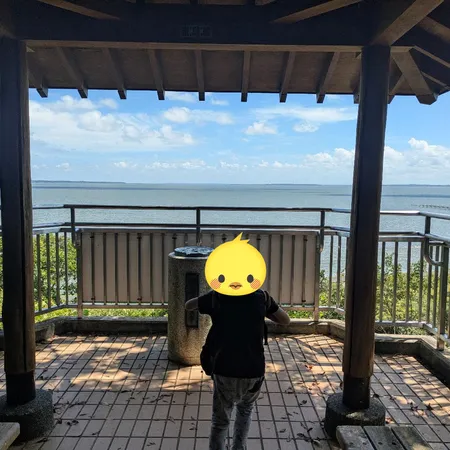今回の旅のなかで一番キレイな霞ヶ浦...