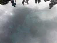 池と富士山の景色がよく、とても綺麗...