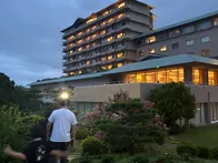 ロビーが圧巻でした。和風の吹き抜け...