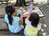 広いし、日陰もいっぱいあるし、トイ...