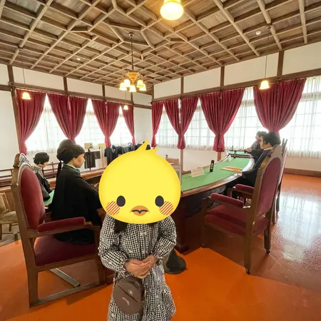 昔裁判所だった頃の再現がされており...