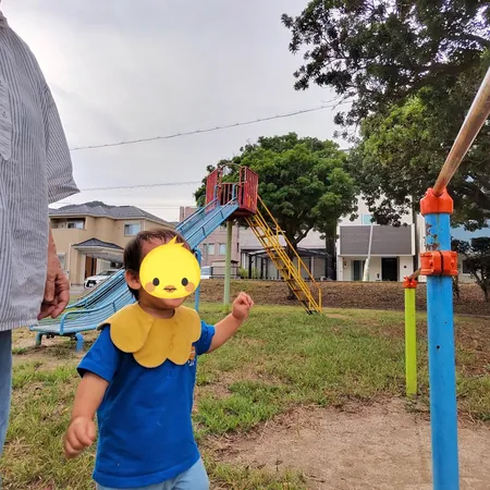 公園+テニスコート+緑地+円形の散...