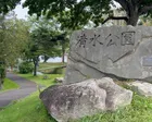 ⭐︎大きな池とたくさんのコイがいる...