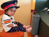鉄道会社とのコラボの部屋を予約して...