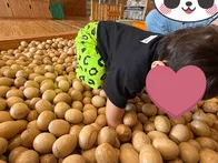 大人と滑れる滑り台があって