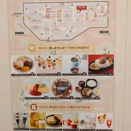地下の食料品売り場にきました。