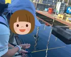 初めての魚釣りを体験しました。