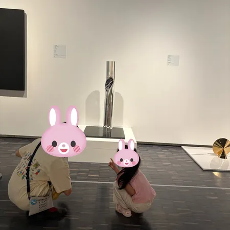 子どもがお話しながら作品をみても良...