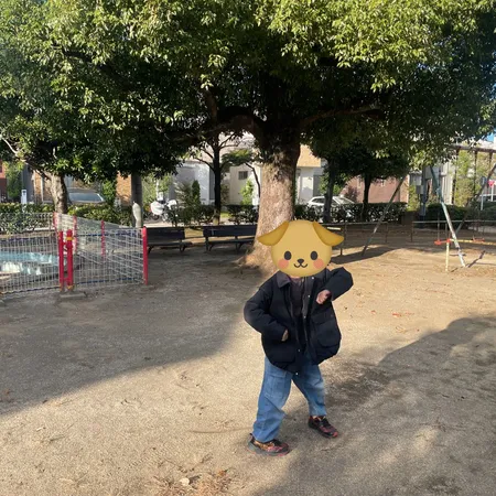 備蓄倉庫のある地域の公園です。