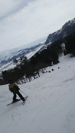 小出スキー場でたくさん練習しました。
