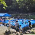 【天然水プール】と川遊び　9月3日終了