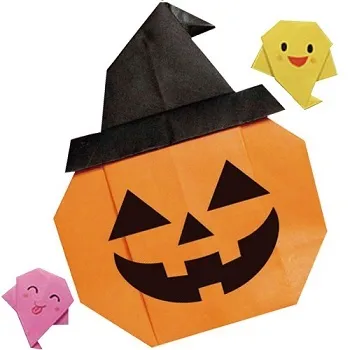 ハロウィンのおりがみをつくろう