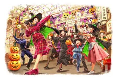 テーマパークでハロウィンを楽しもう